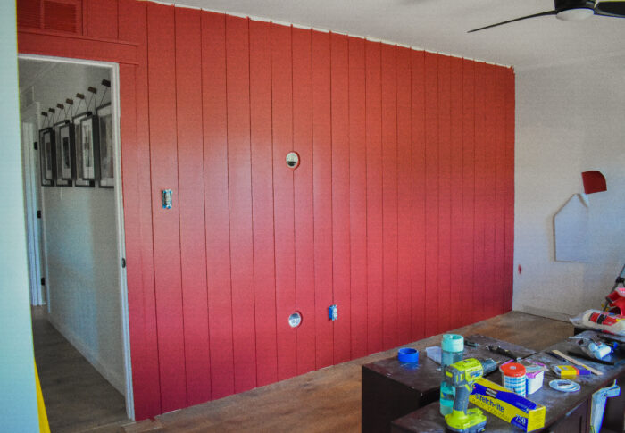 One Room Challenge Week Three – Or How I learned to love a Red Wall