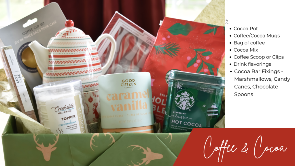 Starbucks Gift Set with Wooden Tray, Two Mugs, and Hot Cocoa